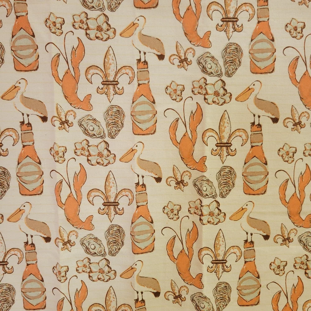Seafood Tea Towel ~ The Royal Standard ~ Cajun ~ Nautical ~ Pelican ~ Oyster ~